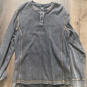 Men’s Harley Davidson washed out gray long sleeve